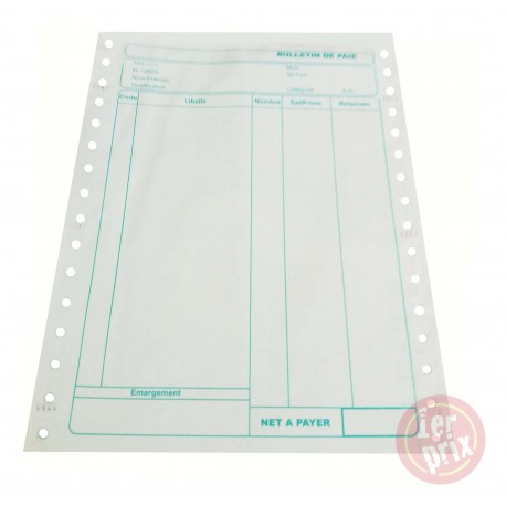 RAME BULTAIN DE PAIE 2EXP NCR 500*2 8"16 standard