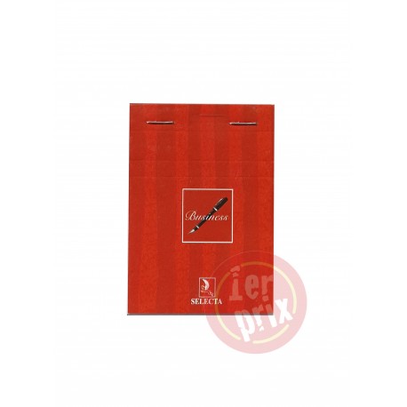 BLOC NOTE BUSINESS A6 140P 5/5 10.5*14.8CM 80G