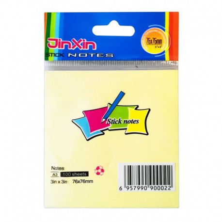 STICK NOTE 75*75 JAUNE DL.A03 PRACTICAL NOTES