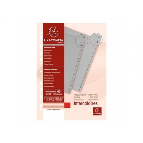 JEUX DE SEPARATION ALPHABETIQUE A-Z EXACOMPTA REF1720E