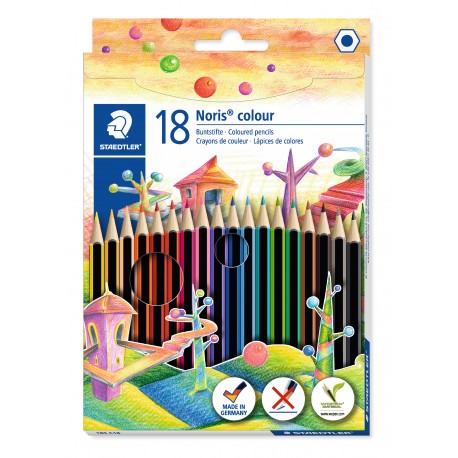 CRAYON COULEUR DE 18 STAEDETLER 185C18