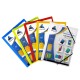 CHEMISE A RABAT ELASTIQUE OFFICE PLAST CARTONNEE + ETIQUETTE 24*32 cm